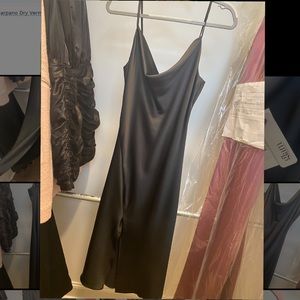 Black Calf-Length Dress